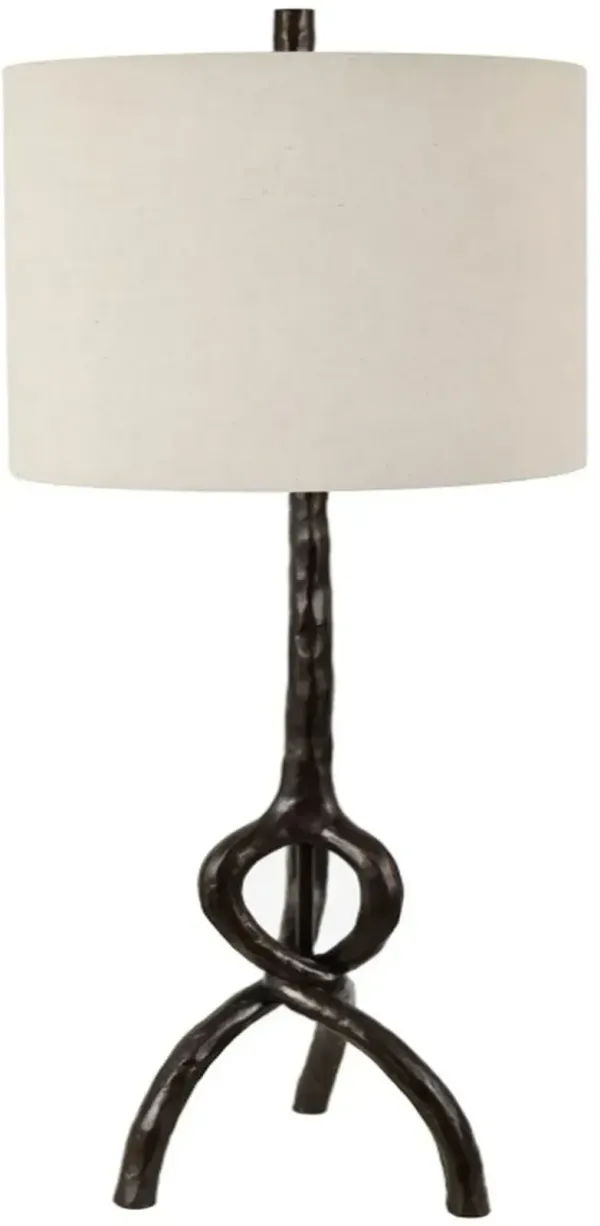Crestview Collection Twisted Root Black Table Lamp Set