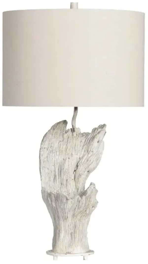 Crestview Collection Driftwood White Table Lamp