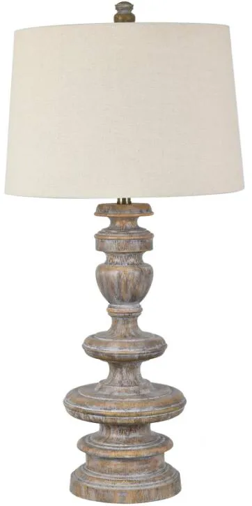 Crestview Collection Craftsman Beige/Light Brown Balustrade Table Lamp