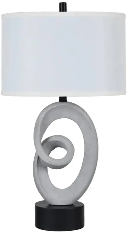 Crestview Collection Swirl Polished Concrete Table Lamp