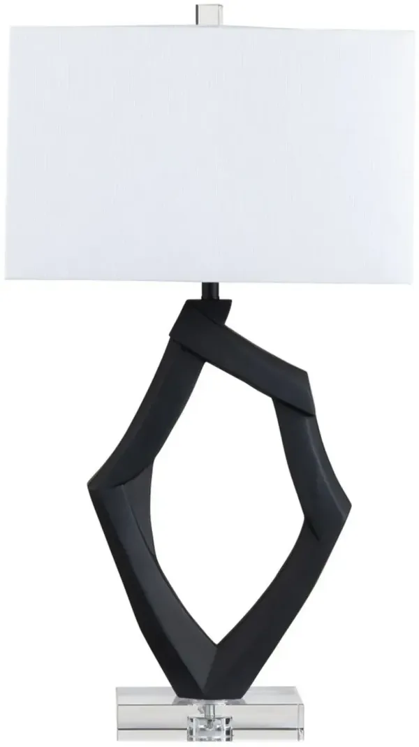 Crestview Collection Laurence Whimsical Black Table Lamp