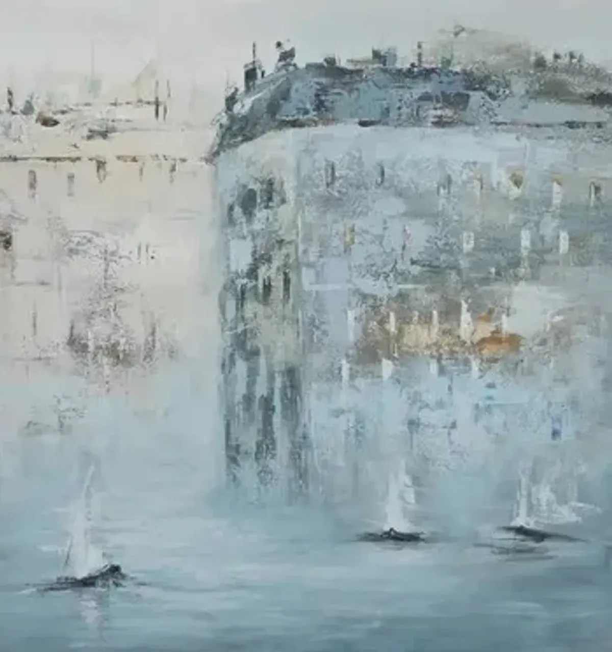 Crestview Collection Finley Blue/Gray Wall Art