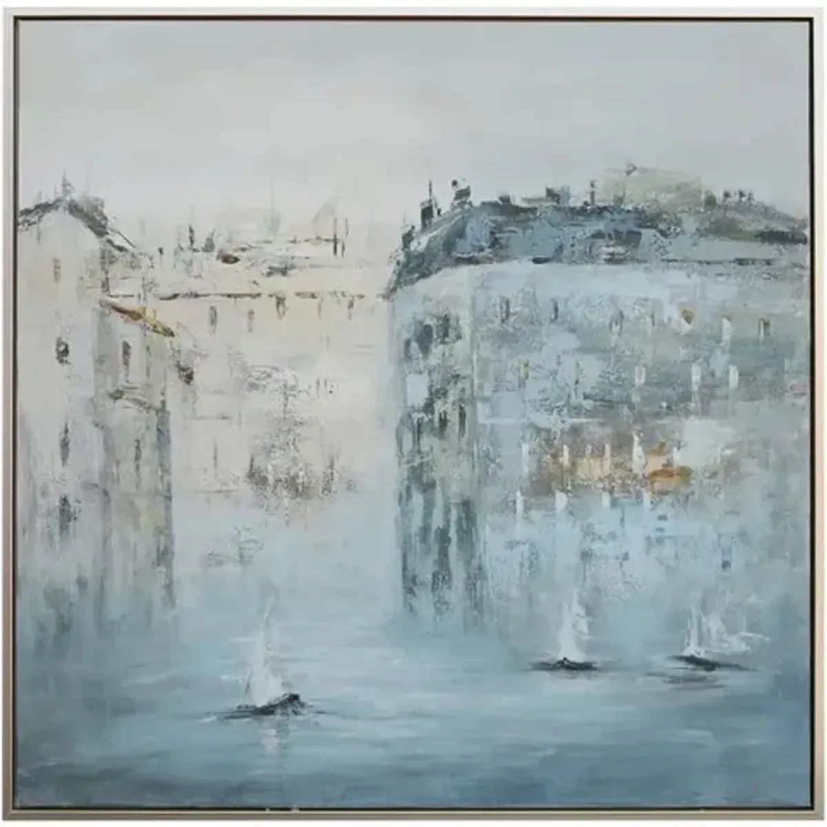 Crestview Collection Finley Blue/Gray Wall Art