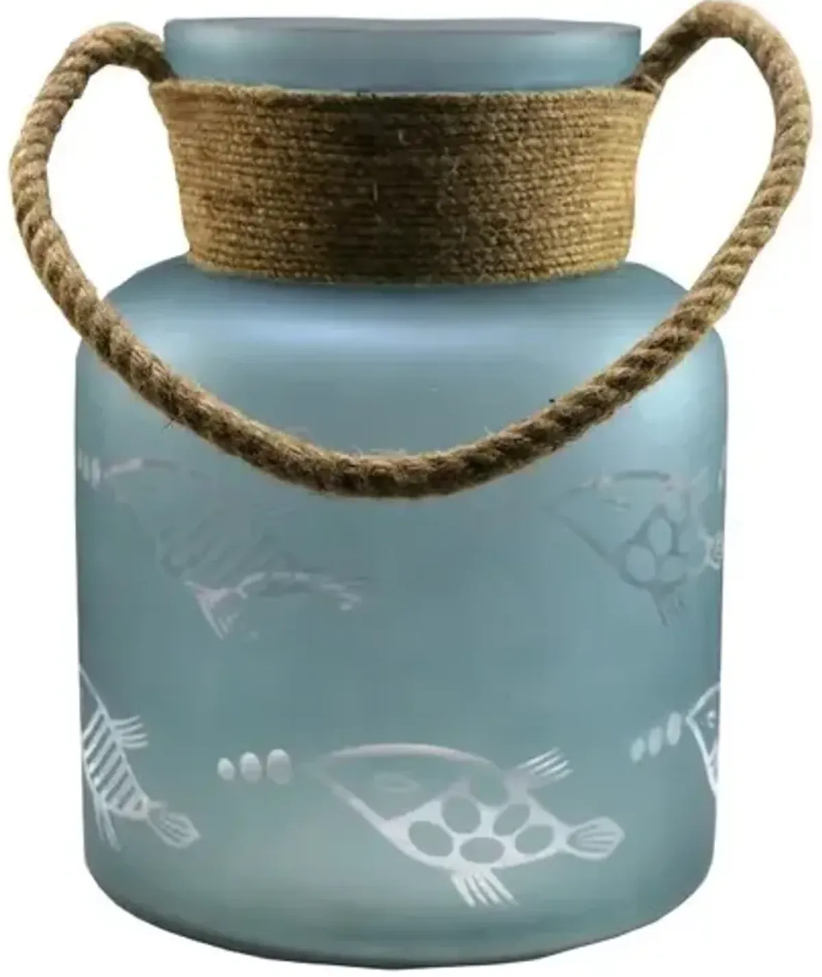 Crestview Collection Light Blue Large Candle Holder