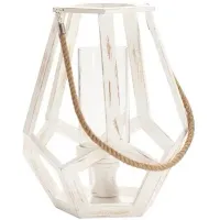 Crestview Collection Myers White Medium Candle Holder
