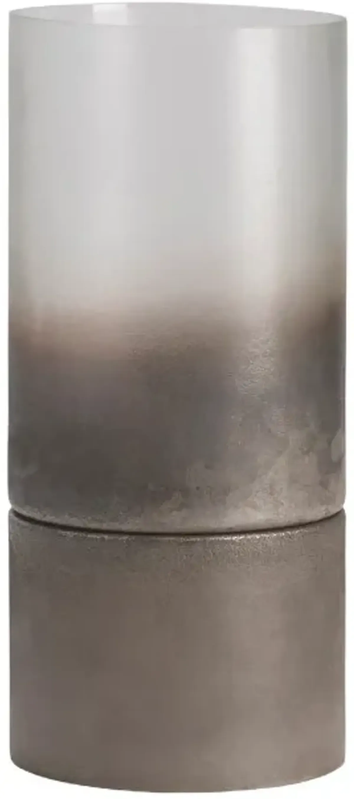 Crestview Collection Ellery Brown Large Metallic Smoke Hurricane Globes Candleholder