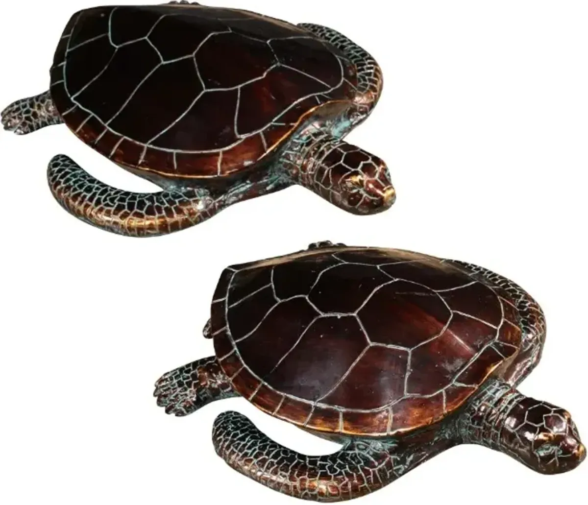 Crestview Collection Sheldon 2-Piece Bronze Statue Set