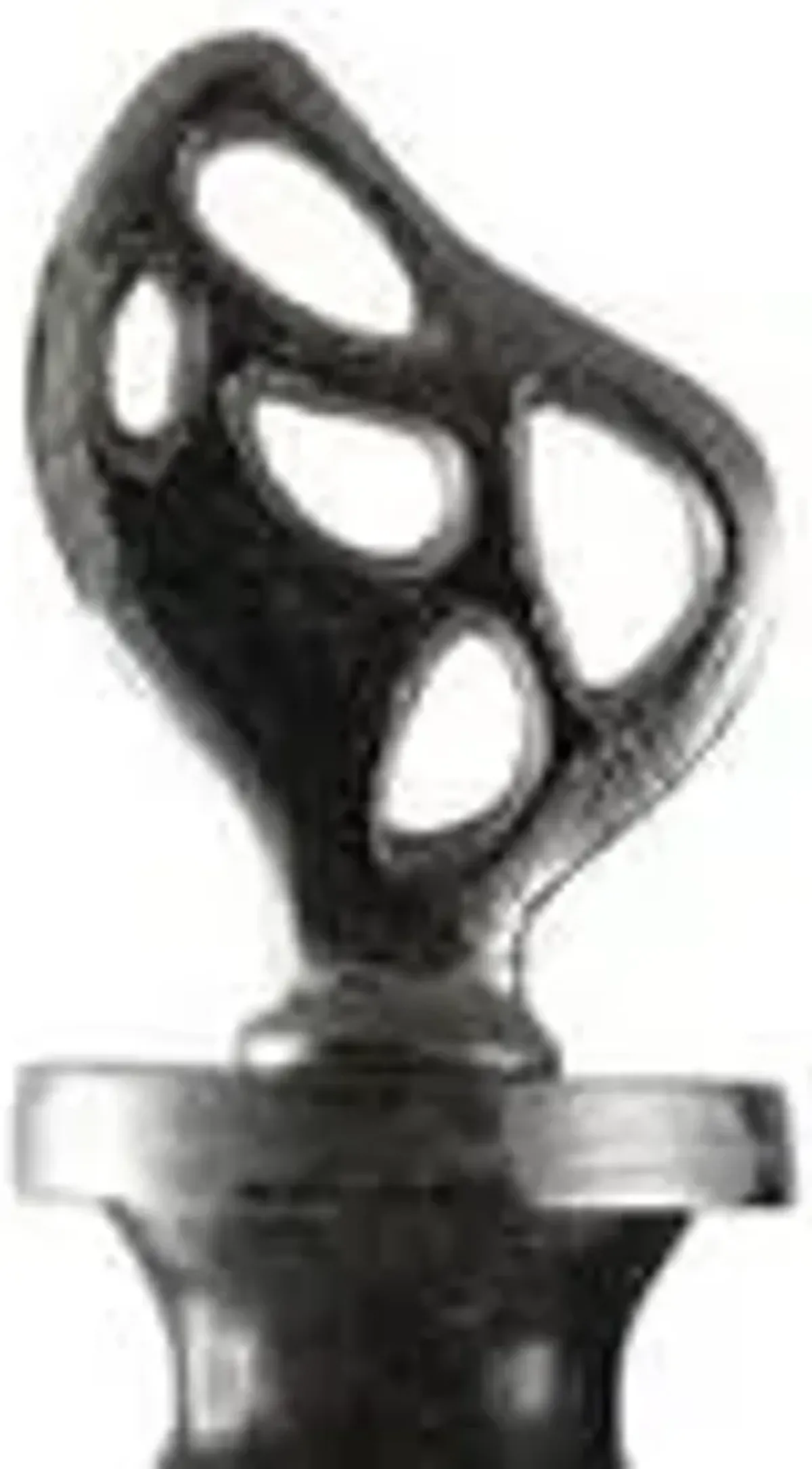 Crestview Collection Small Bourdon Cream & Smoky Grey Finial