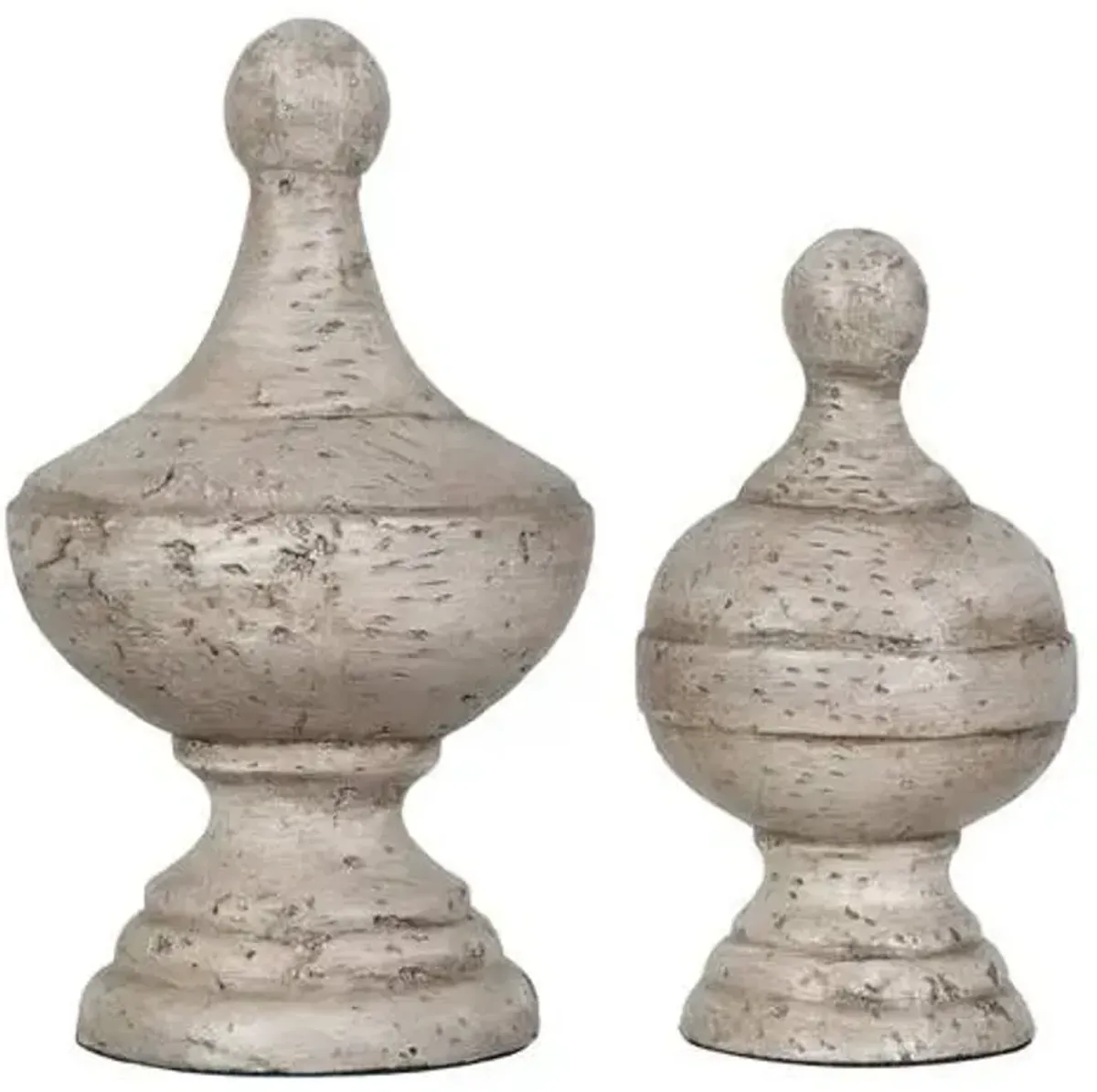 Crestview Collection Post Antique White Finial