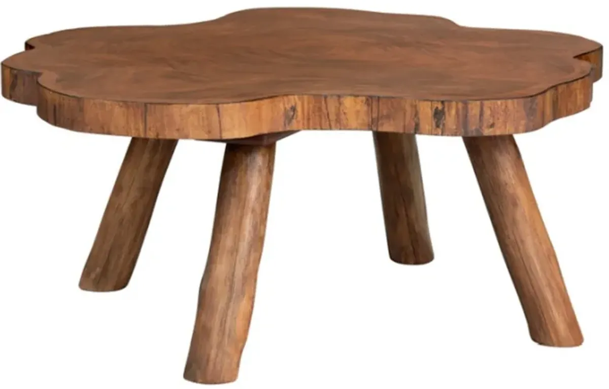 Crestview Collection Woodland Brown Cocktail Table