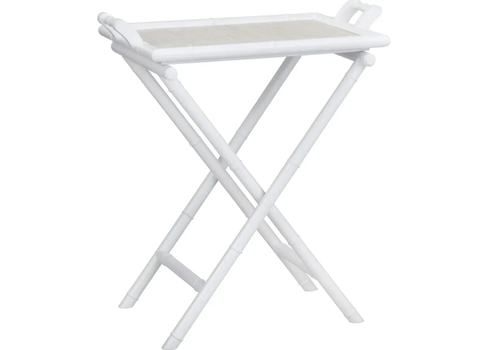 Crestview Collection Sandy Shores White Tray Table