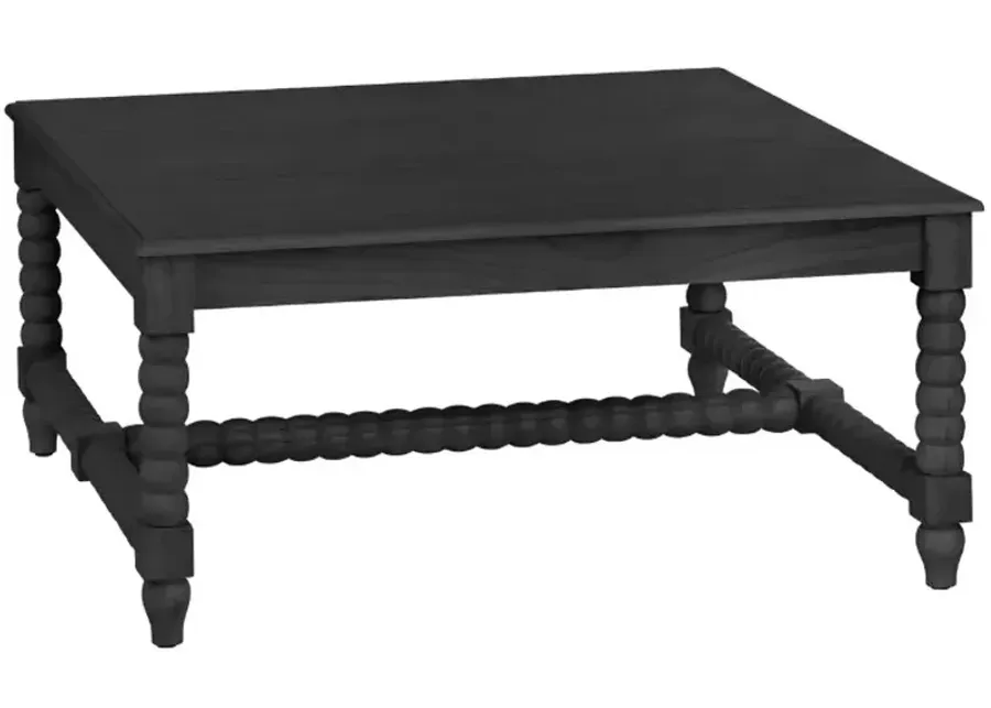 Crestview Collection Meridian Painted Black Cocktail Table