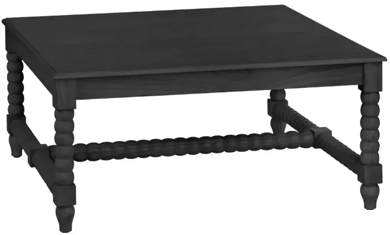 Crestview Collection Meridian Painted Black Cocktail Table