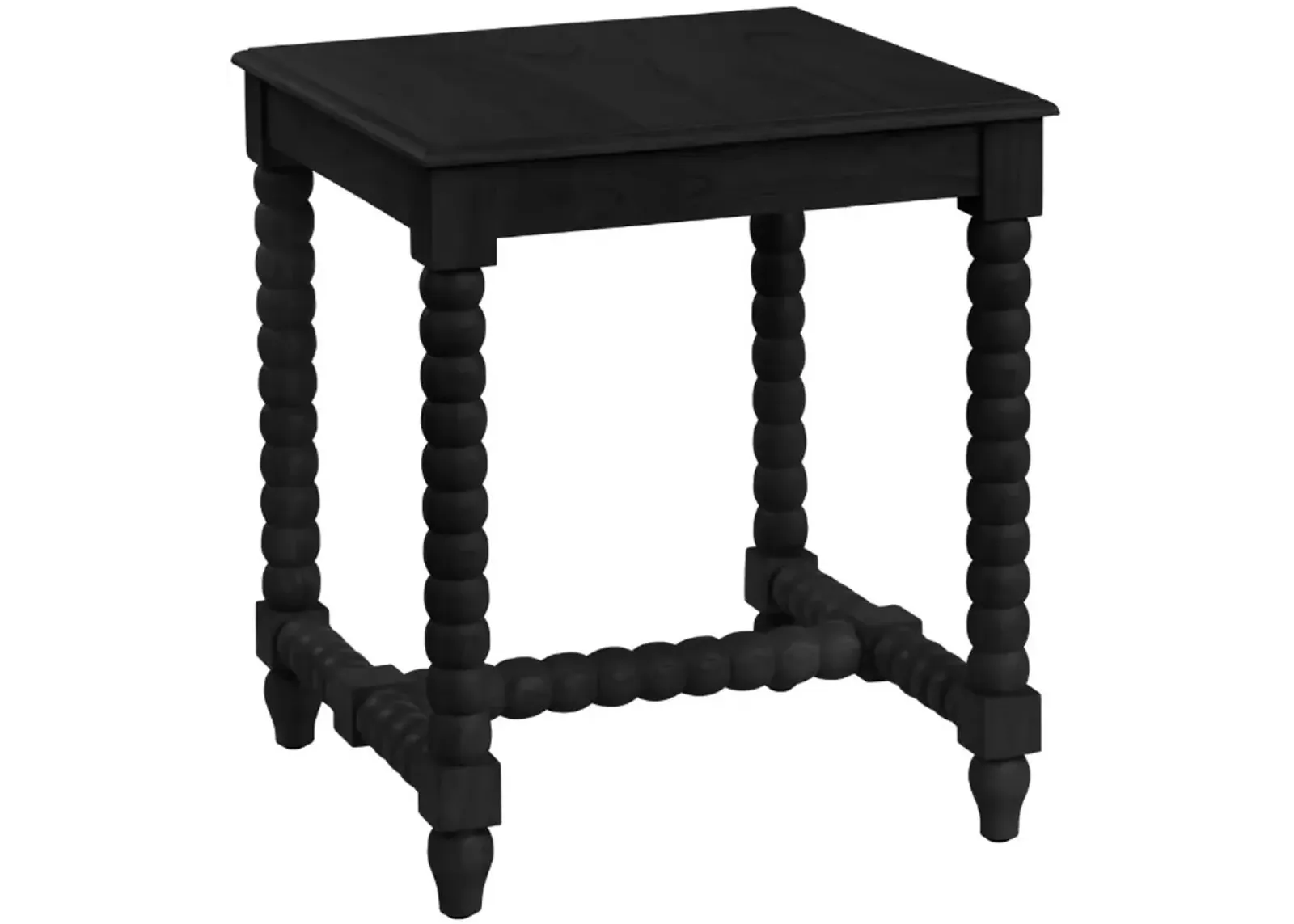 Crestview Collection Meridian Painted Black End Table