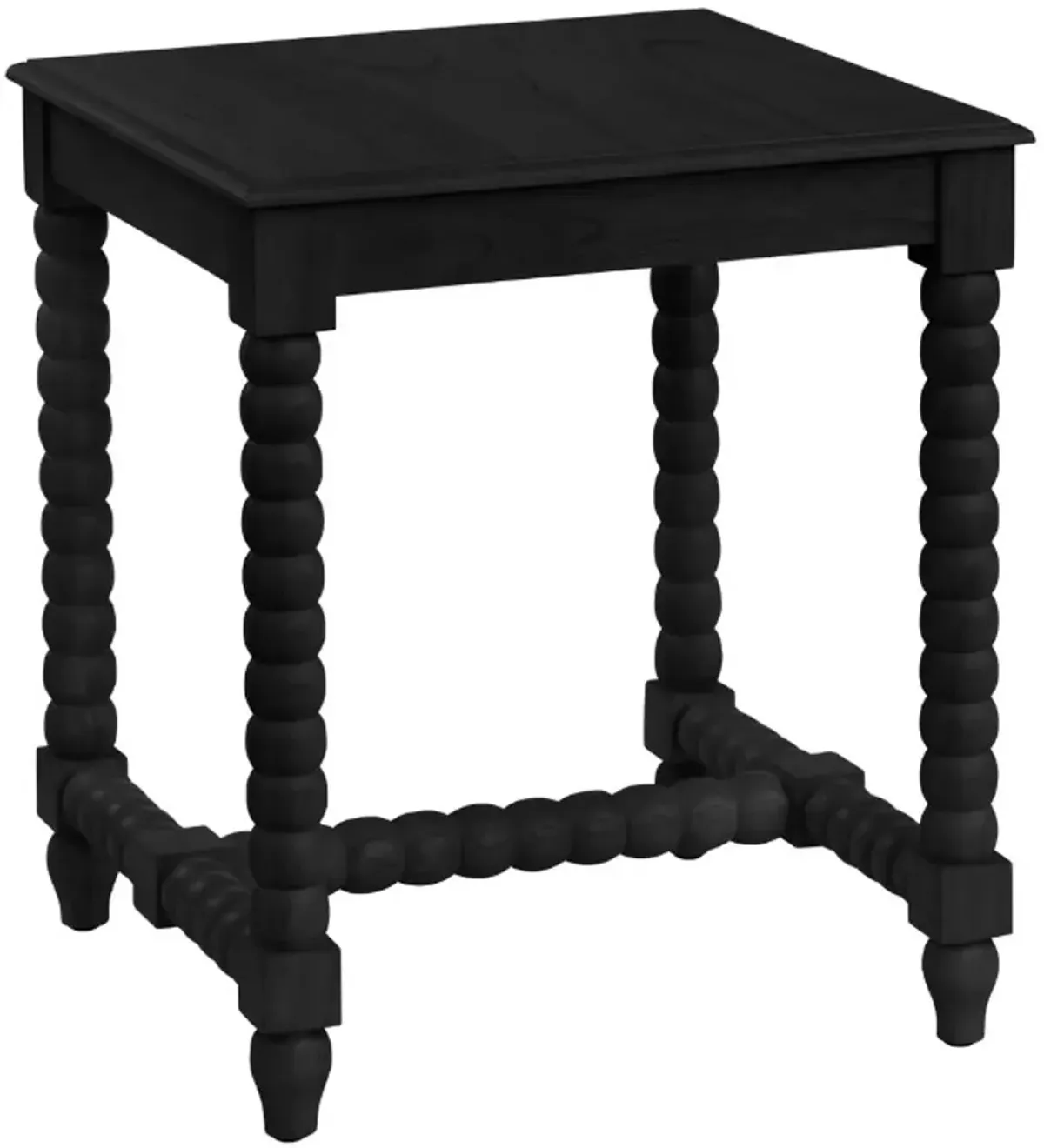 Crestview Collection Meridian Painted Black End Table