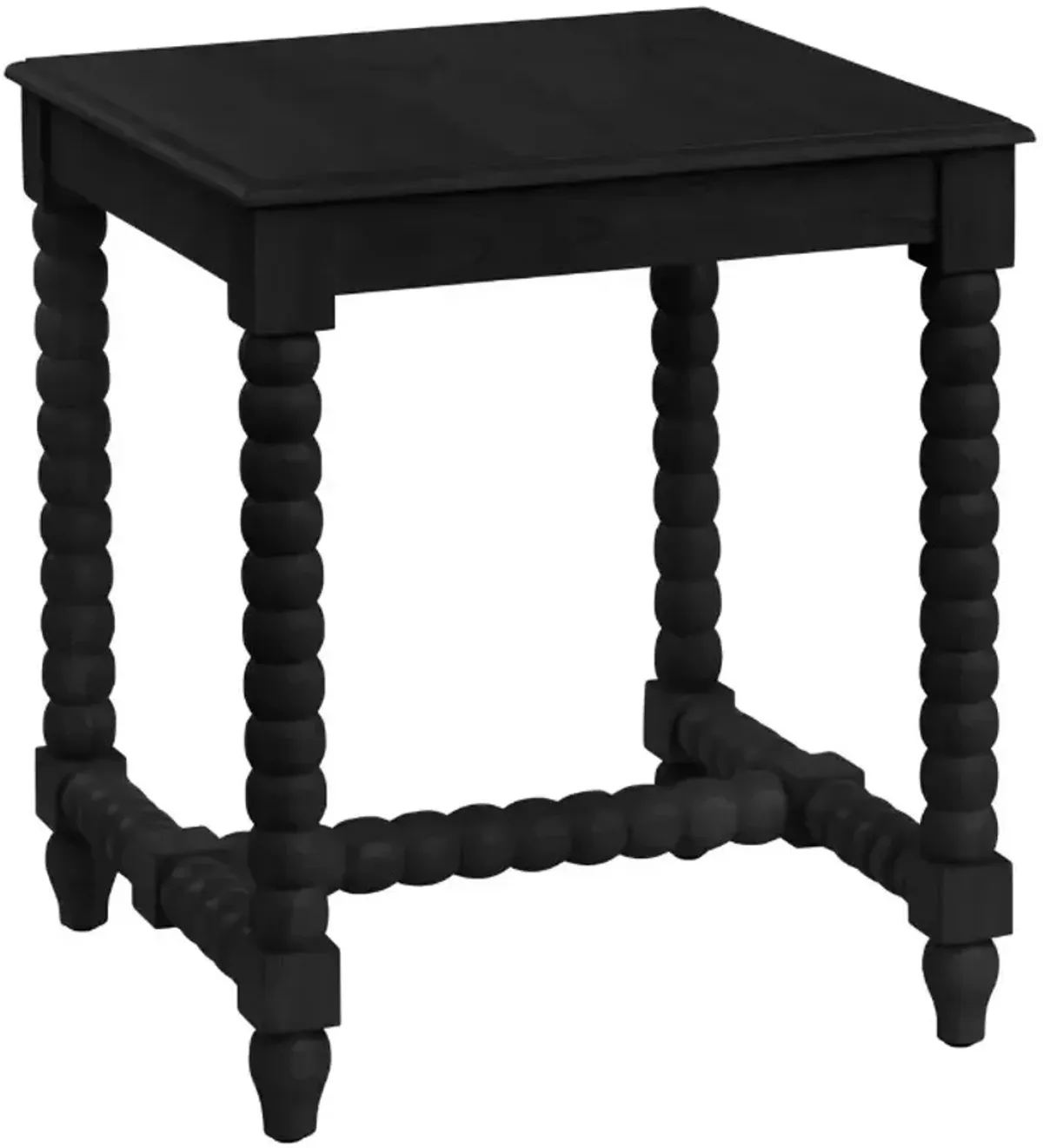 Crestview Collection Meridian Painted Black End Table