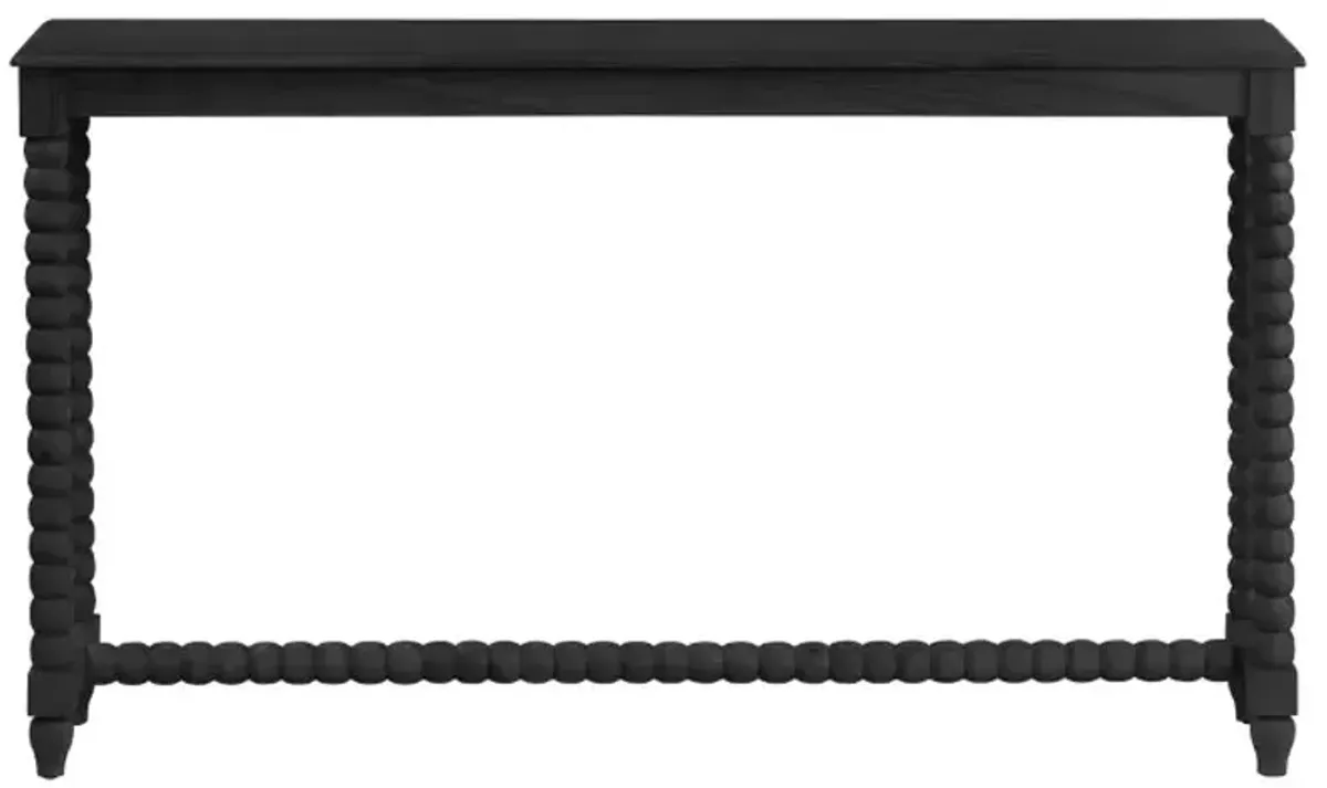 Crestview Collection Meridian Painted Black Console Table