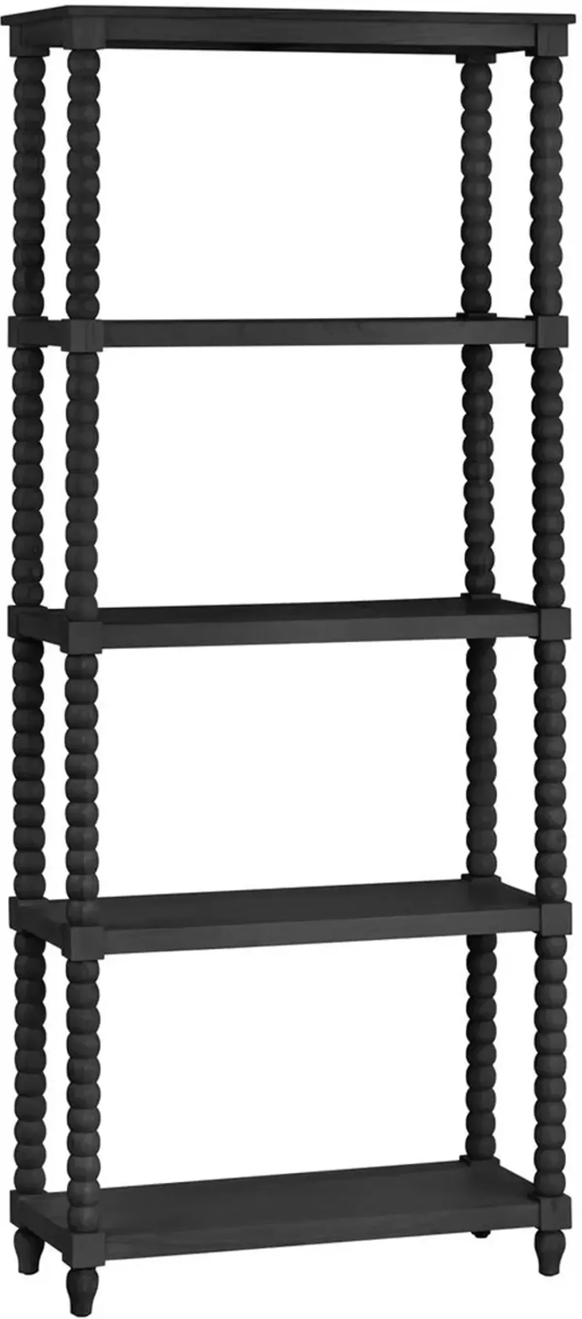 Crestview Collection Meridian Black Etagere