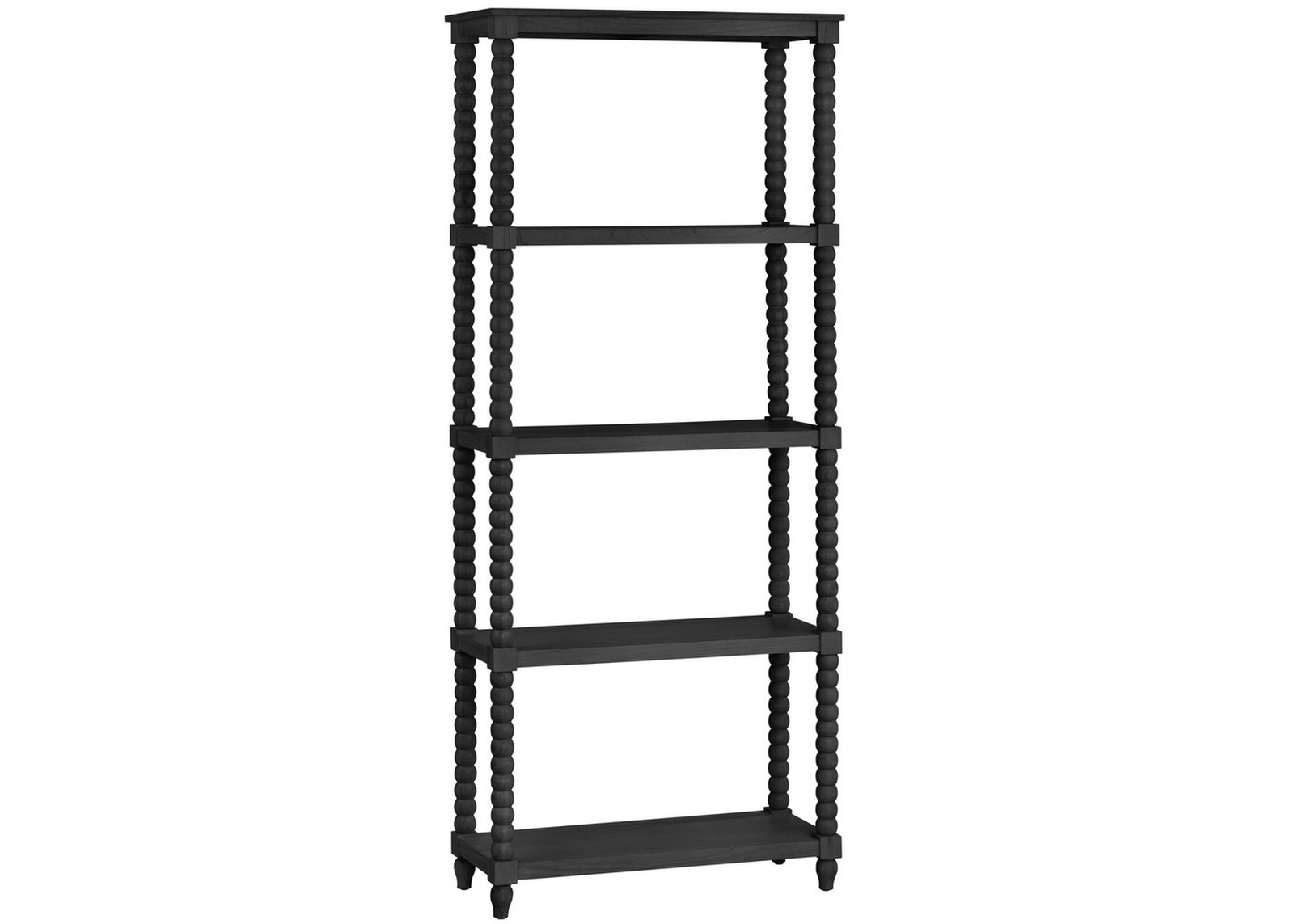 Crestview Collection Meridian Black Etagere