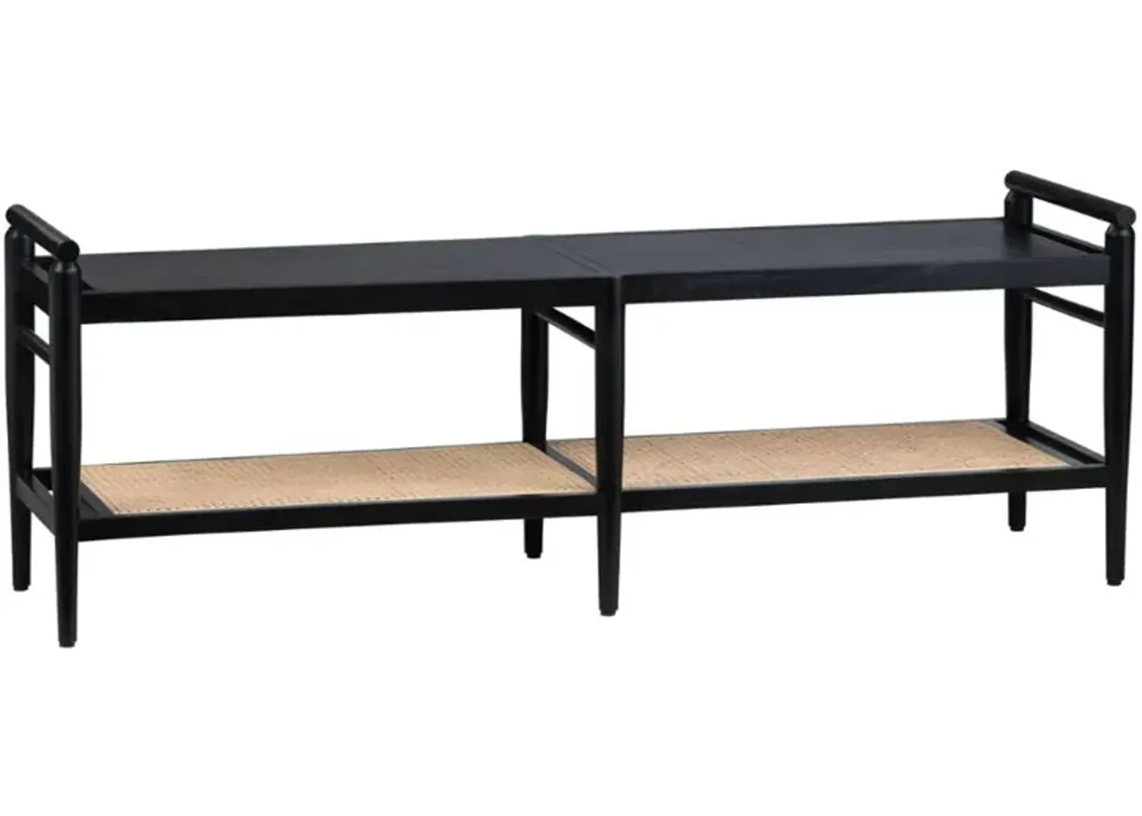 Crestview Collection Port Royal Black Bench