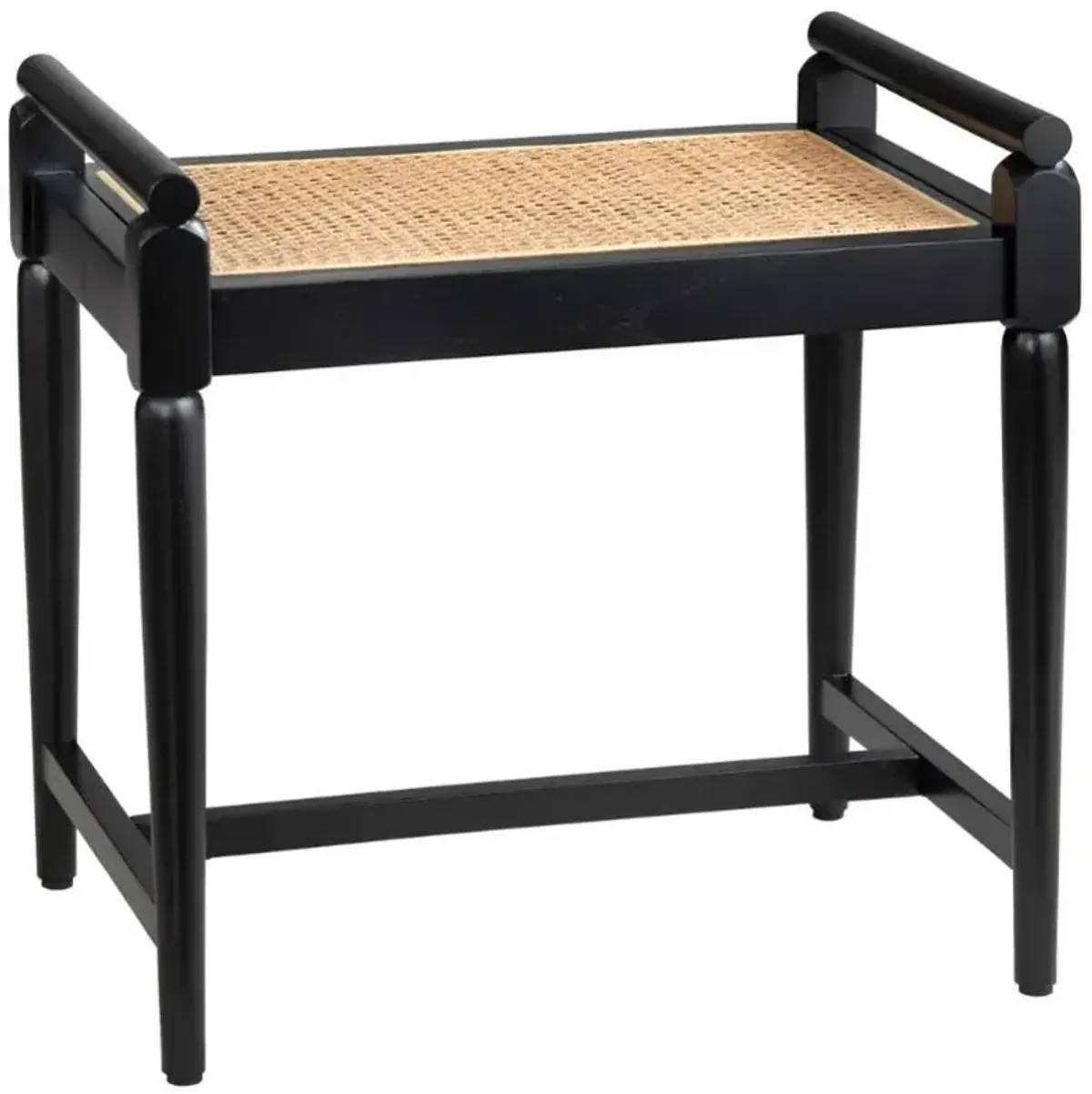 Crestview Collection Port Royal Black Accent Bench