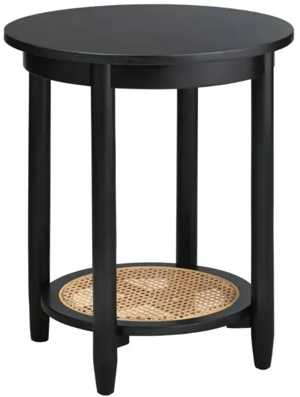 Crestview Collection Port Royal Black End Table