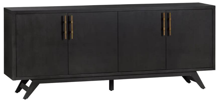 Crestview Collection Ashford Black Sideboard