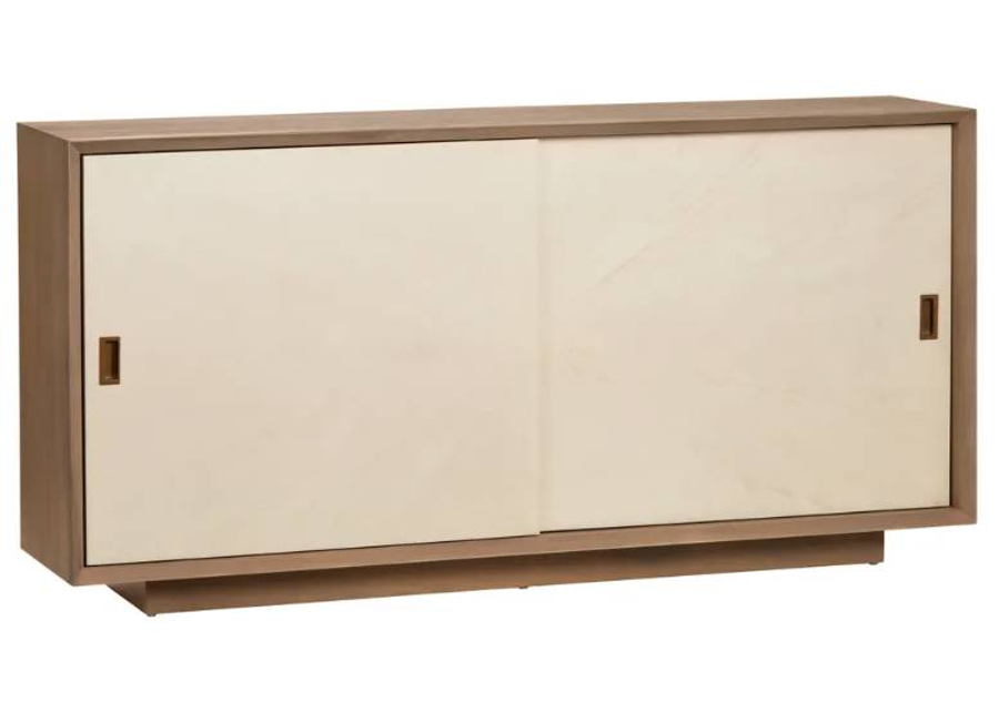 Crestview Collection Langley Cream/Natural Brown Sideboard