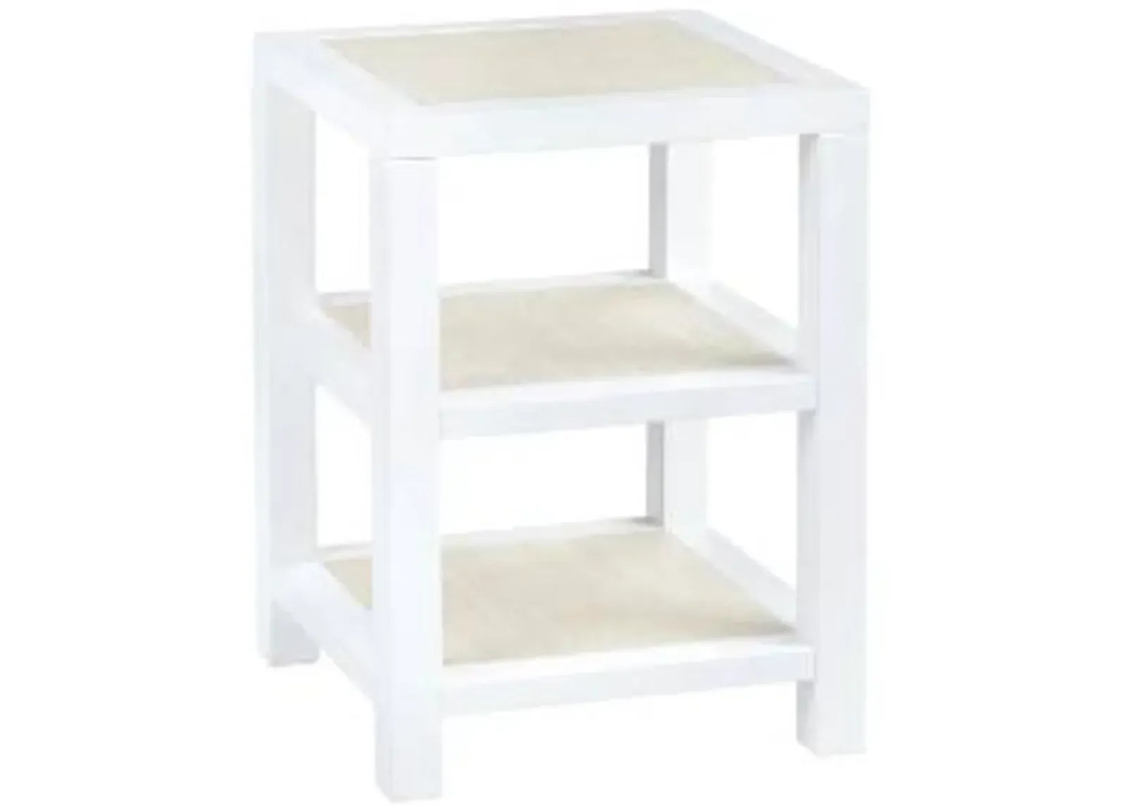 Crestview Collection Sandy Shores White Washed Side Table