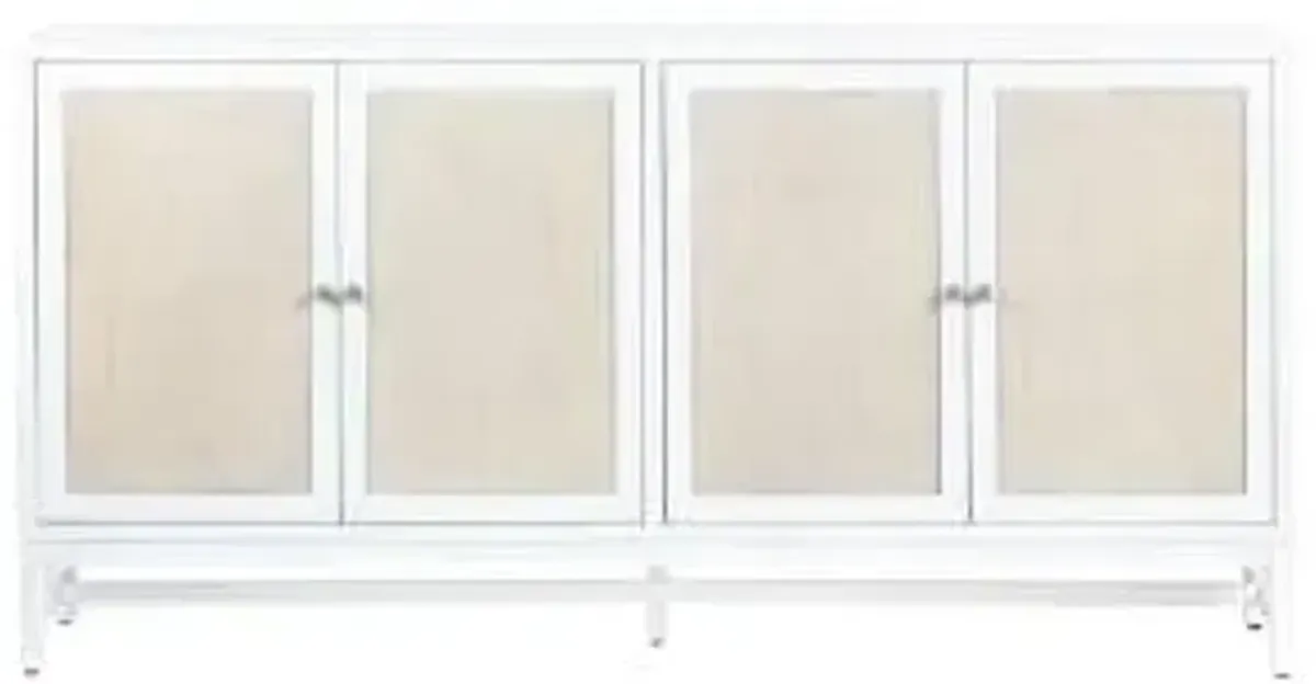 Crestview Collection Sandy Shores White Washed Sideboard