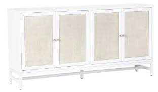 Crestview Collection Sandy Shores White Washed Sideboard