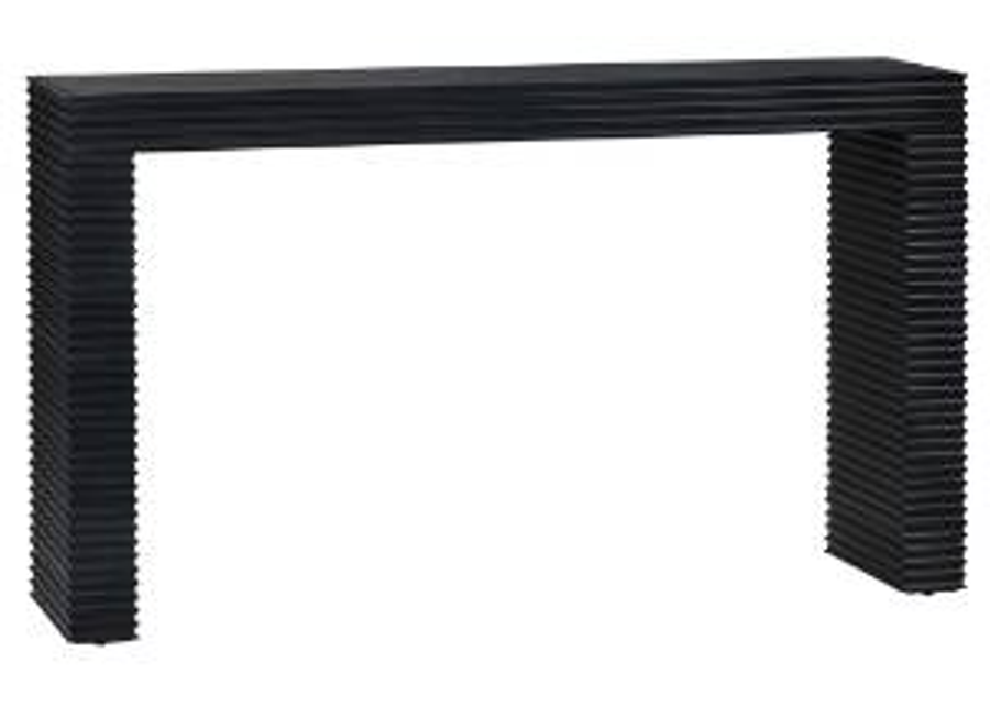 Crestview Collection Hendrix Black Console Table