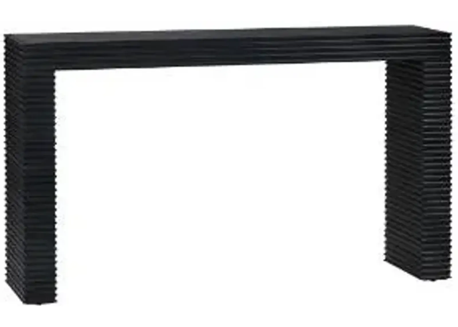 Crestview Collection Hendrix Black Console Table