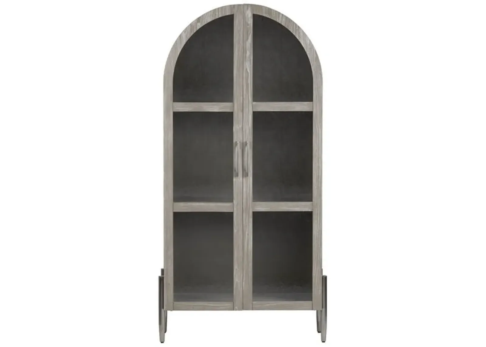 Crestview Collection Finnley Khaki Curio Cabinet