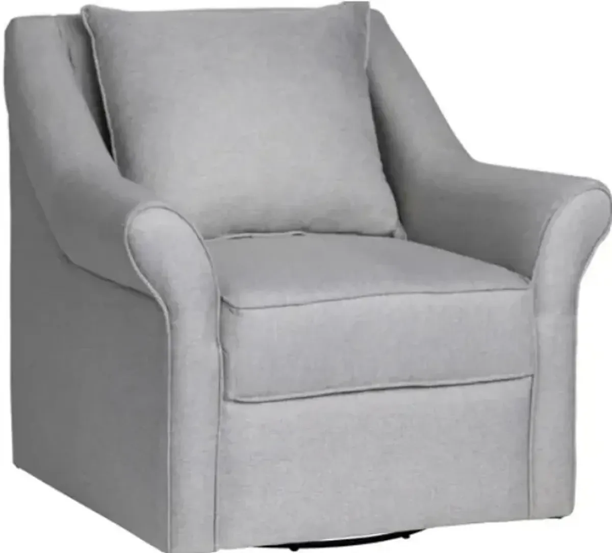 Crestview Collection Lars Swivel Pisa Silver Arm Chair