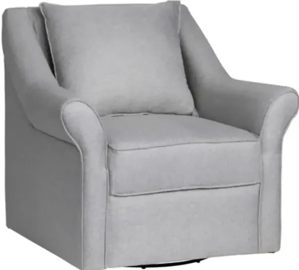 Crestview Collection Lars Swivel Pisa Silver Arm Chair