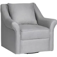 Crestview Collection Lars Swivel Pisa Silver Arm Chair