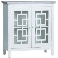 Crestview Collection Trestle White Cabinet