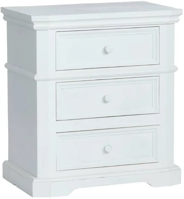 Crestview Collection White Nightstand