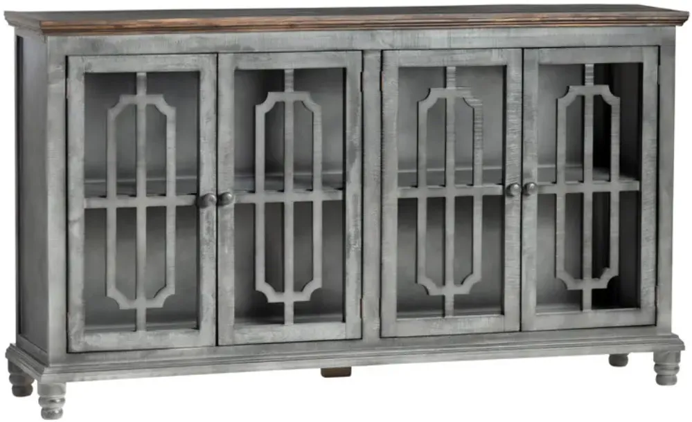 Crestview Collection Bernwell Gray Sideboard