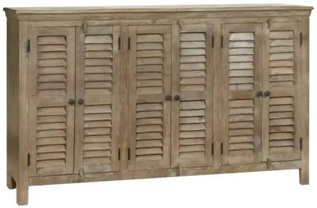 Crestview Collection Bengal Manor Mango Wood Grey Sideboard