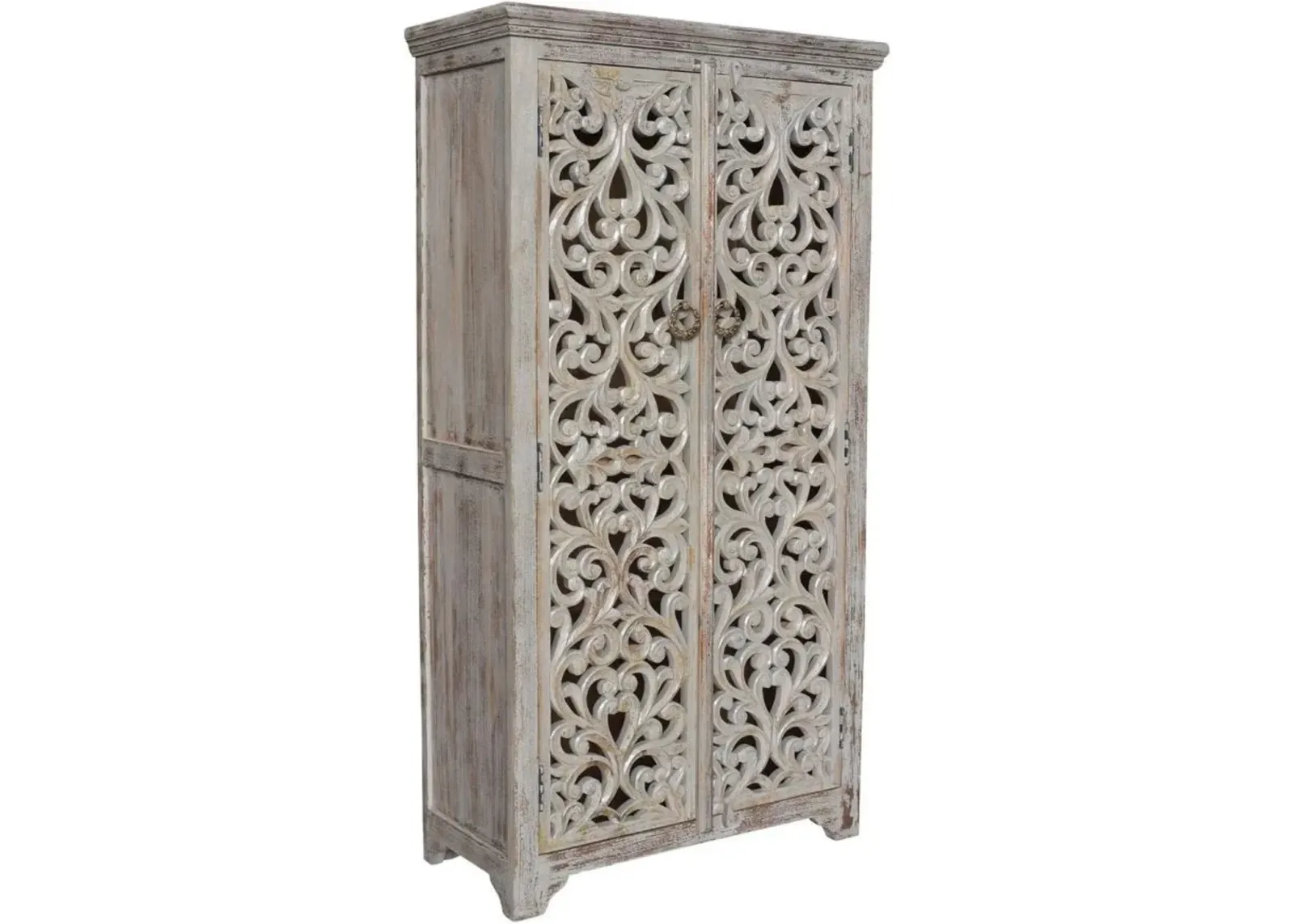 Crestview Collection Bengal Manor Mango Wood Tall Cabinet