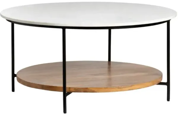 Crestview Collection Brewpub Polished 36" Cocktail Table