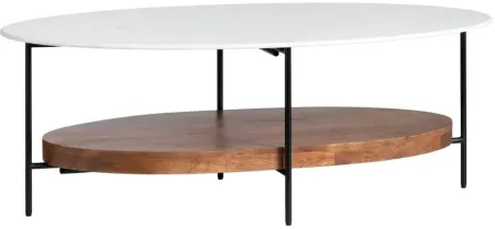 Crestview Collection Brewpub Polished 50" Cocktail Table