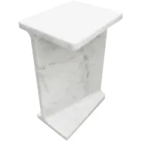 Crestview Collection Beam White Accent Table