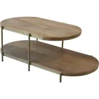 Crestview Collection Rockwell Stained Cocktail Table