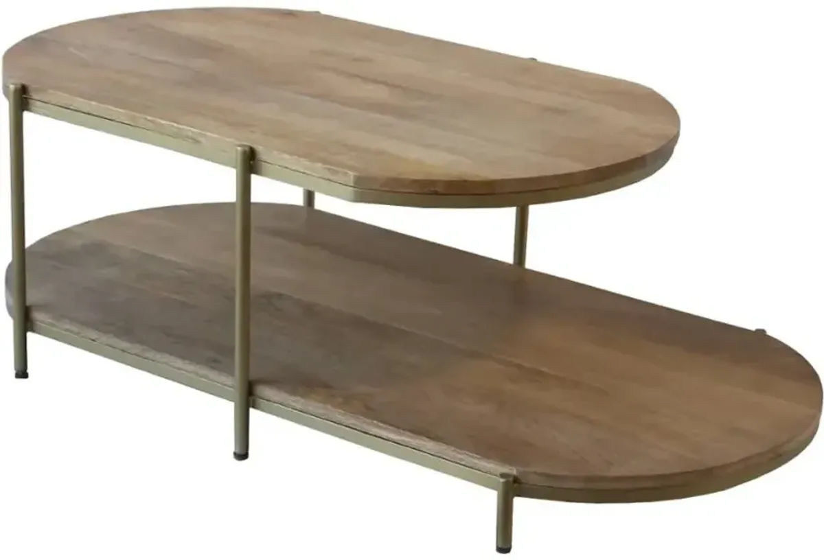 Crestview Collection Rockwell Stained Cocktail Table