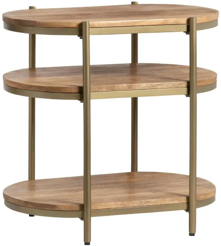 Crestview Collection Rockwell Stained End Table