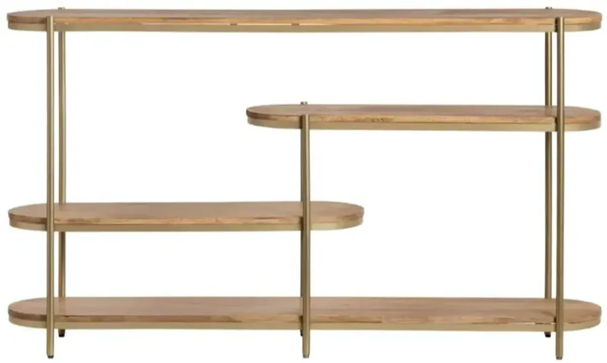Crestview Collection Rockwell Stained Console Table