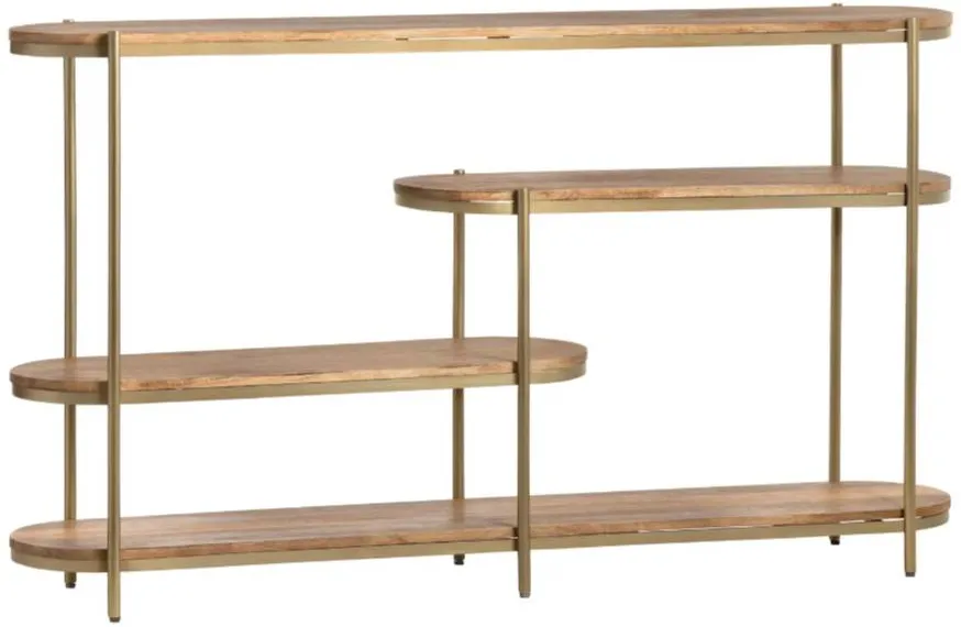 Crestview Collection Rockwell Stained Console Table